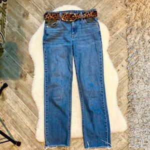 SOLD// Straight Leg High-Waisted Jeans